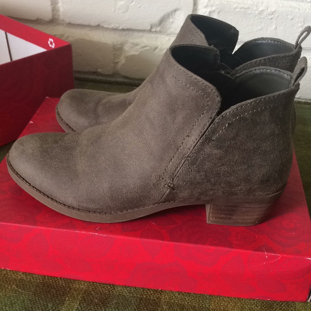 Dark green booties NWT